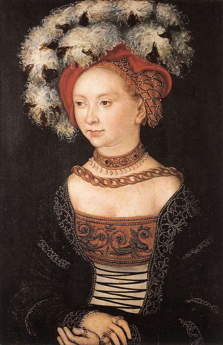 CRANACH, Lucas the Elder Portrait of a Young Woman dfg